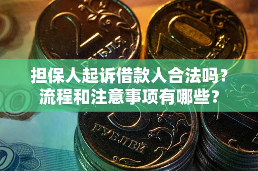 北京担保人起诉借款人合法吗？流程和注意事项有哪些？