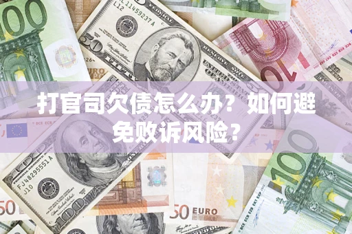 北京打官司欠债怎么办？如何避免败诉风险？