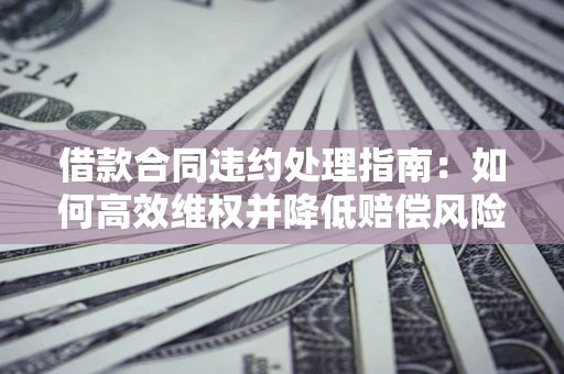 北京借款合同违约处理指南：如何高效维权并降低赔偿风险？